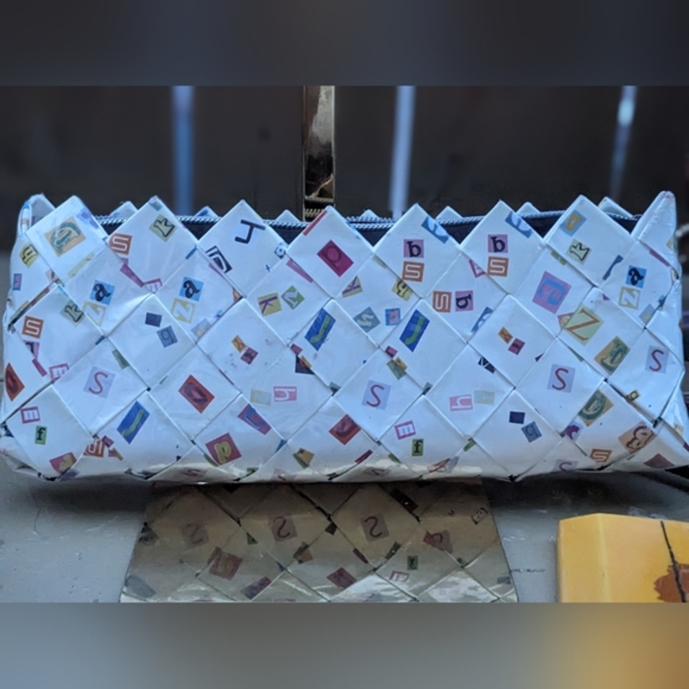 Nahui Ollin Colorful Patterned Clutch
